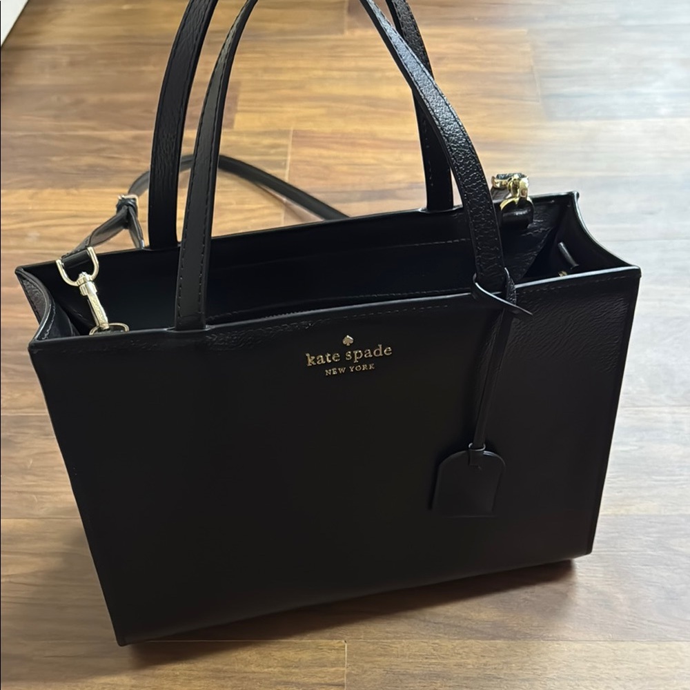 Kate Spade Black Satchel with Structured Design